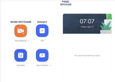 Jak rozpocząć spotkanie w Zoomie?