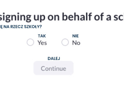 Pytanie o rejestrację na rzecz szkoły